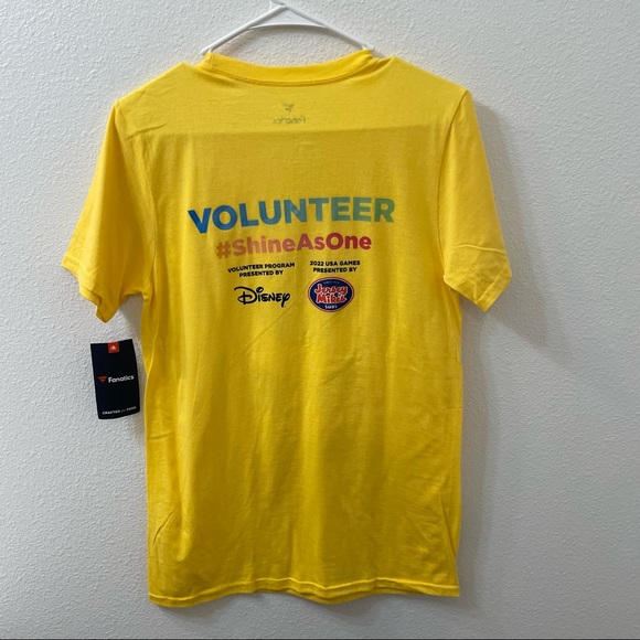 Fanatics special Olympics USA shirt yellow NWT - Picture 4 of 6